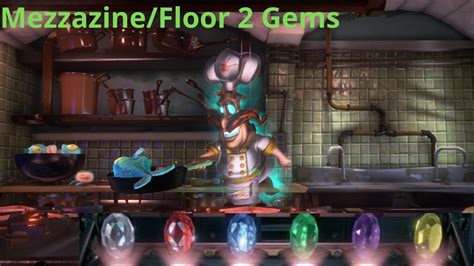 Before you head down to fight the. . Luigis mansion 3 floor 2 gems